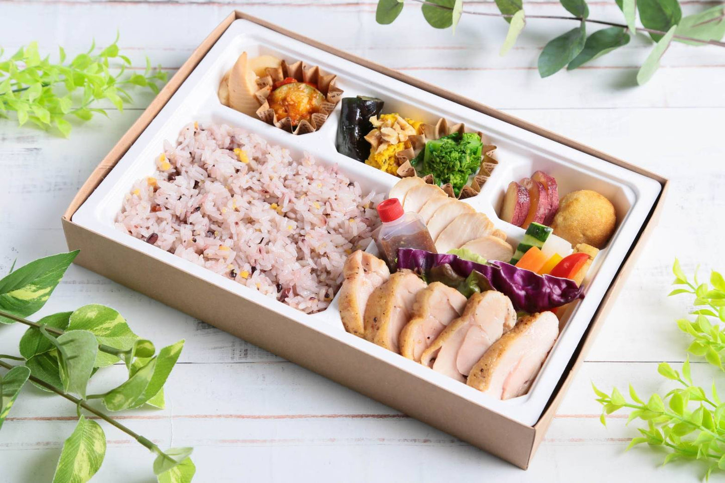 ローストチキンと雑穀ごはん