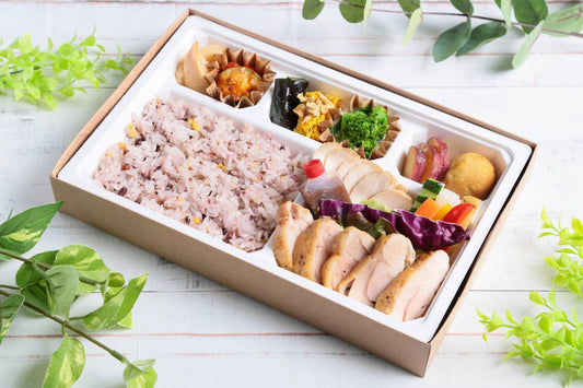 ローストチキンと雑穀ごはん